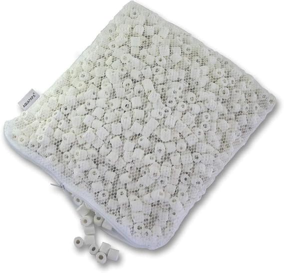 Aquacity Premier Bulk Bio Ceramic Rings Filter Media For Aquarium Koi Fish Pond Reef Filter (5 Lbs)