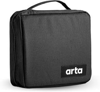 Arta : Black Pencil Case : Holds up to 115 Standard Pencils : Accessories for Students & Artists