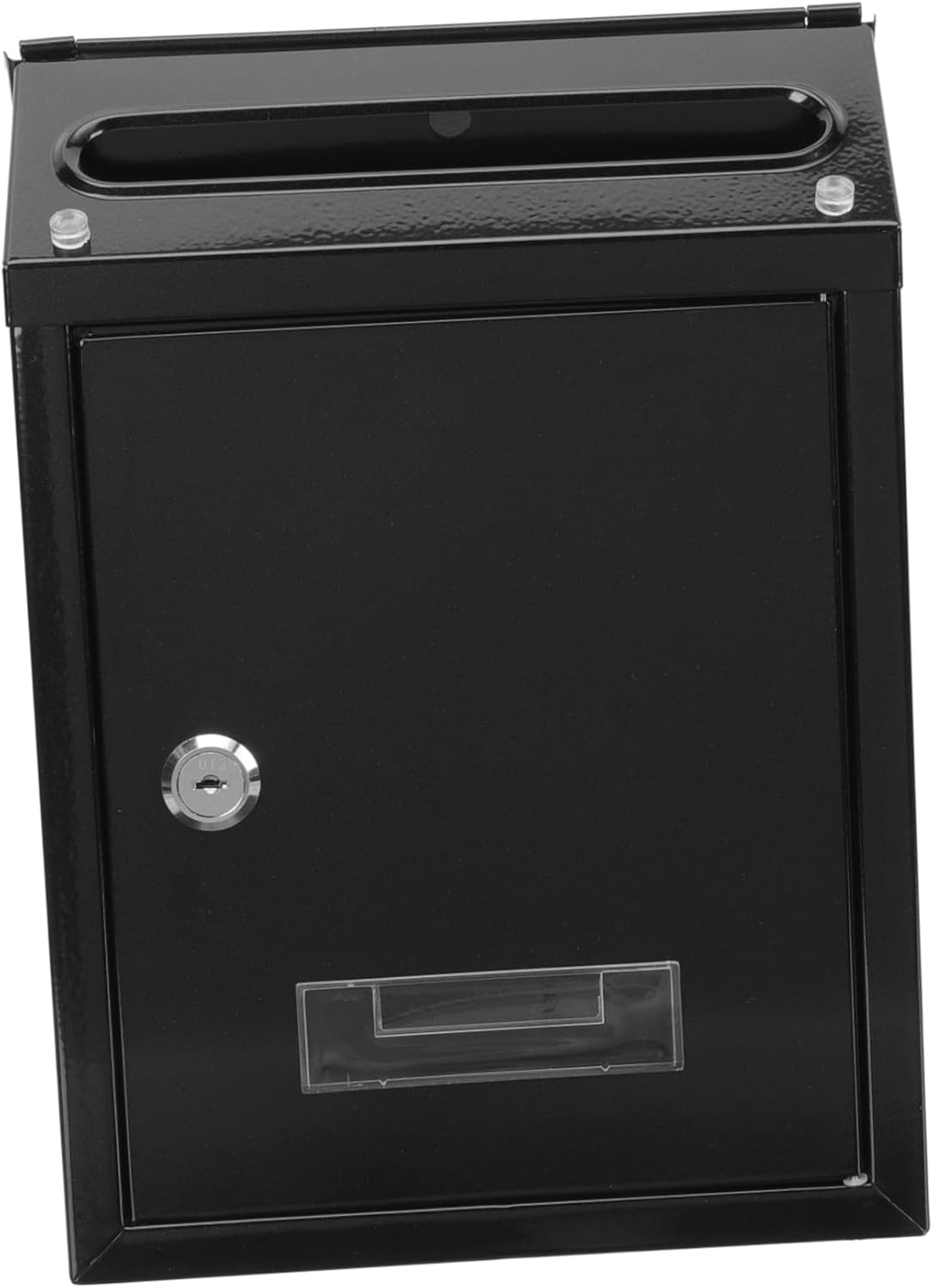 Vintage Wall Mount Mailbox Lockable Metal Post Box for Outdoor Use Durable Construction for Home Office Decor Space Saving Suggestion Box