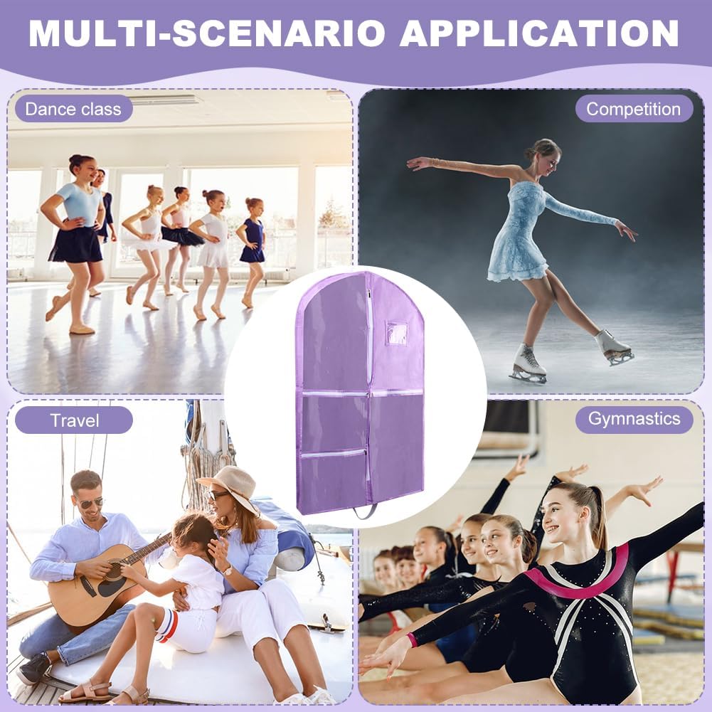 Dance Garment Bag for Kids Dancers, Hanging Costume Cover
