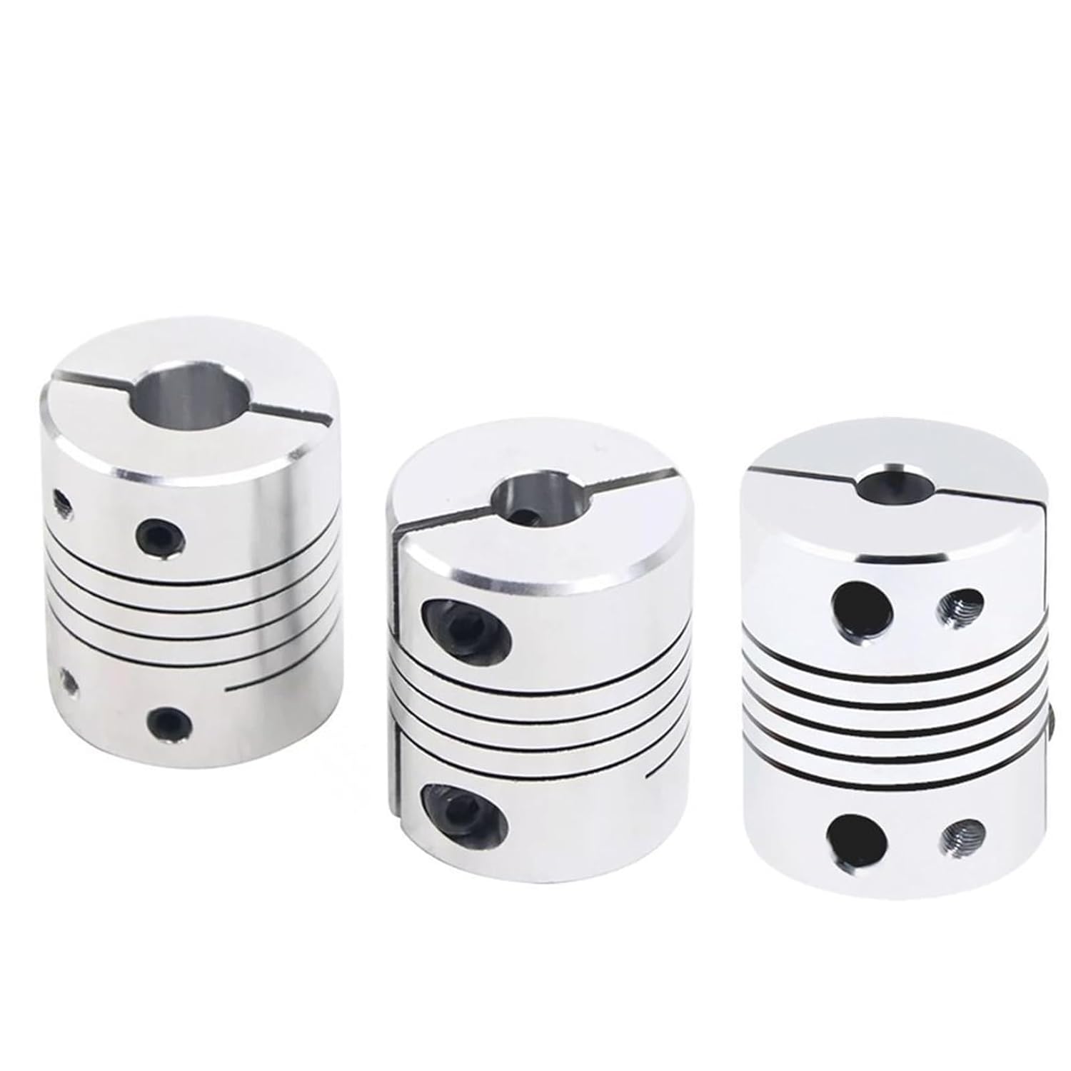 Aluminum Alloy 3D Printer DIY Parts Elastic Winding Coupling D25L30 5/6/6.35/7/8/10/11/12mm Clamping Top Screw Encoder(6x12)