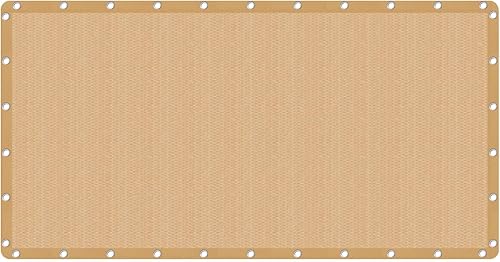 VICLLAX 90% de tela de sombra, pantalla de privacidad con ojales reforzados para patio, jardín, pérgola, toldo, 10 x 20 pies, color gris