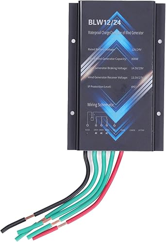 800W aleación de aluminio IP67 impermeable mini generador de turbina eólica controlador 12V 24V sistema de turbina eólica