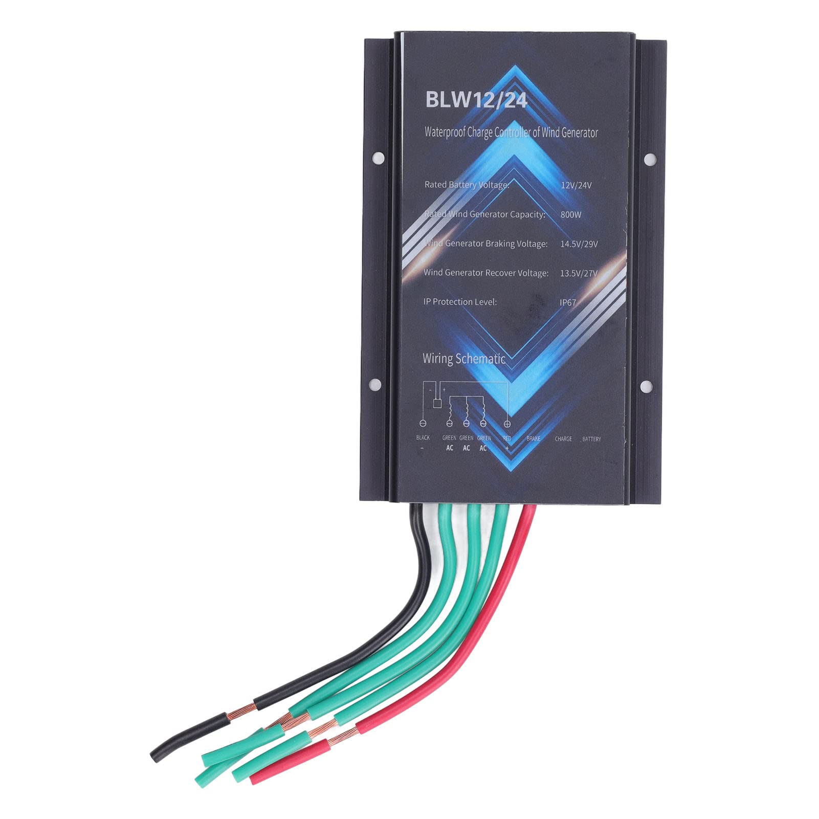 800W Aluminum Alloy IP67 Waterproof Wind Controller 12V 24V for Battery Charging-picture-32