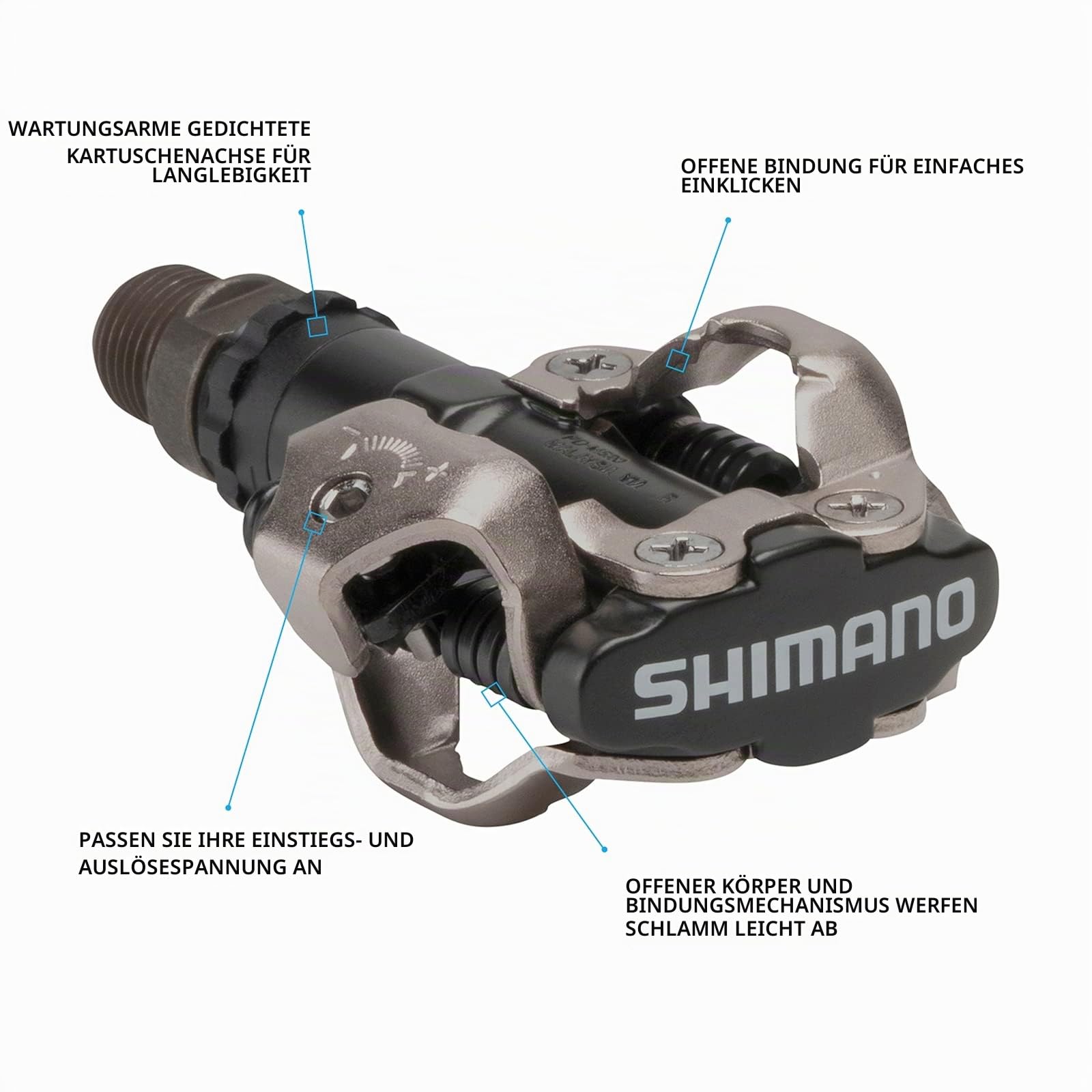 Shimano Speed MTB Pedale mit zweiseitigem Mechanismus