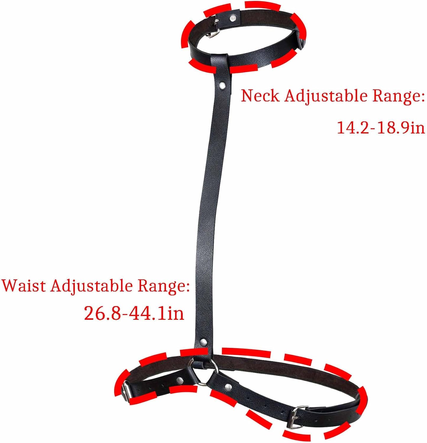 Fstrend Leather Chest Harness Belt Fashion Rave Black Body Accessory - Image 7