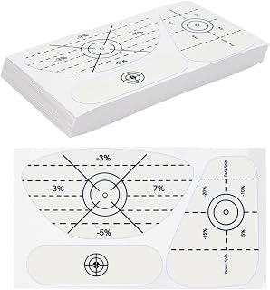 Golf Impact Tape Labels 180 Pcs, Golf Club Impact Stickers 3-in-1 Set Self-Teaching Sweet Spot and Consistency Analysis, Golf Club Impact Stickers to Improve Golf Swing Accuracy and Distance