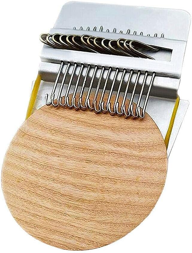 Prevessel Weaving Loom Kit - Wooden Loom Repair Tool Kit DIY Weaving Arts Darning Tool Mending Loom Household Tool Kit for Kids, Beginners, Experts (10CM)