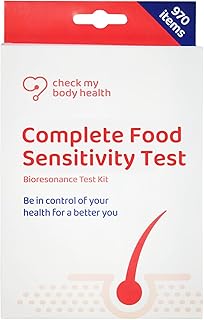 | Complete Food Sensitivity Test | Check for 970 Different Intolerances | Easy to Use Home Hair Strand Testing Kit & Intolerance Screening for Adults | Results in 5 Days