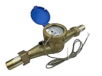 Vista 33 de DAE Medidor de agua caliente sin plomo MJ-75R NTEP, acoplamientos NPT de 3/4", salida de pulso, galón