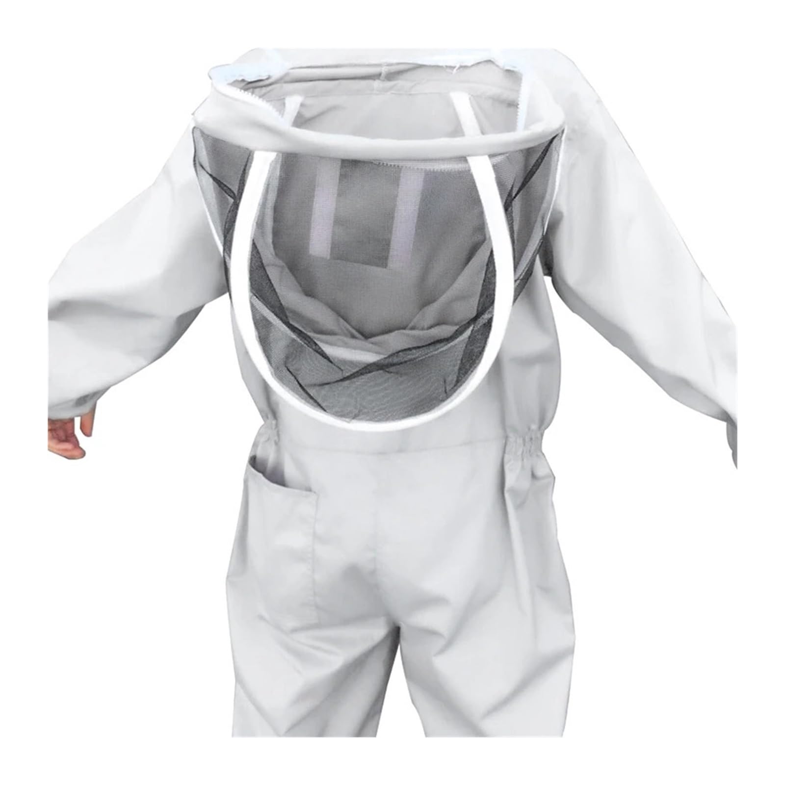 Ganzkörper-Imkerkleidung Professionelle Imkerkleidung Schutz Imkeranzug Sicherheitsschleier Unisex Kinder Für den Heimwerkergebrauch(XXL with gloves)