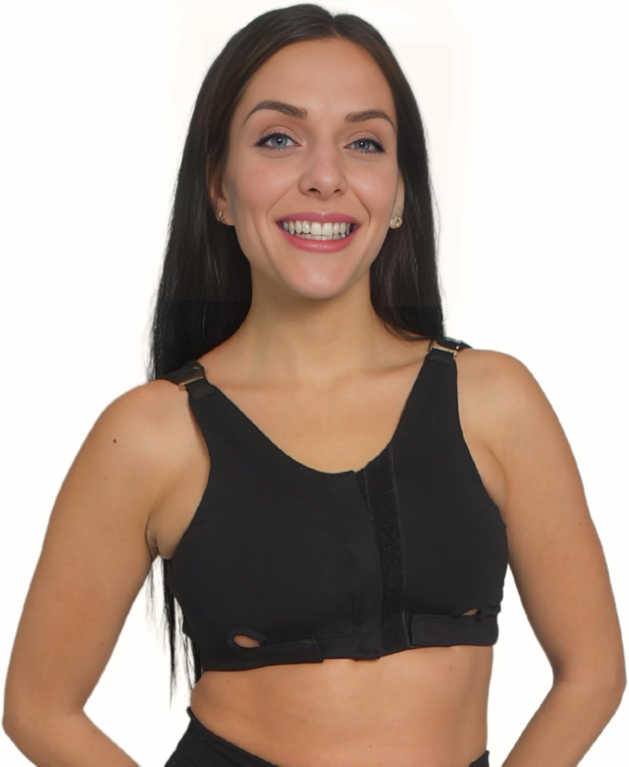 Women Post Surgery Compression Everyday Bras Mastectomy Support Bra with Adjustable Straps