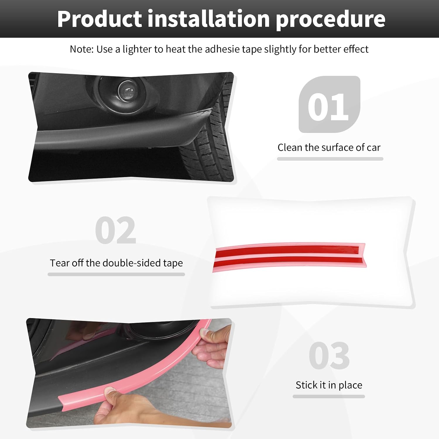 CheroCar Front Bumper Lip Splitter Protector Cover for 2015-2026 Dodge Challenger Front Shovels Cover Front Deflector Spoiler Bumper Lip Body Shovels Bumper Exterior Decals Sticker Accessories