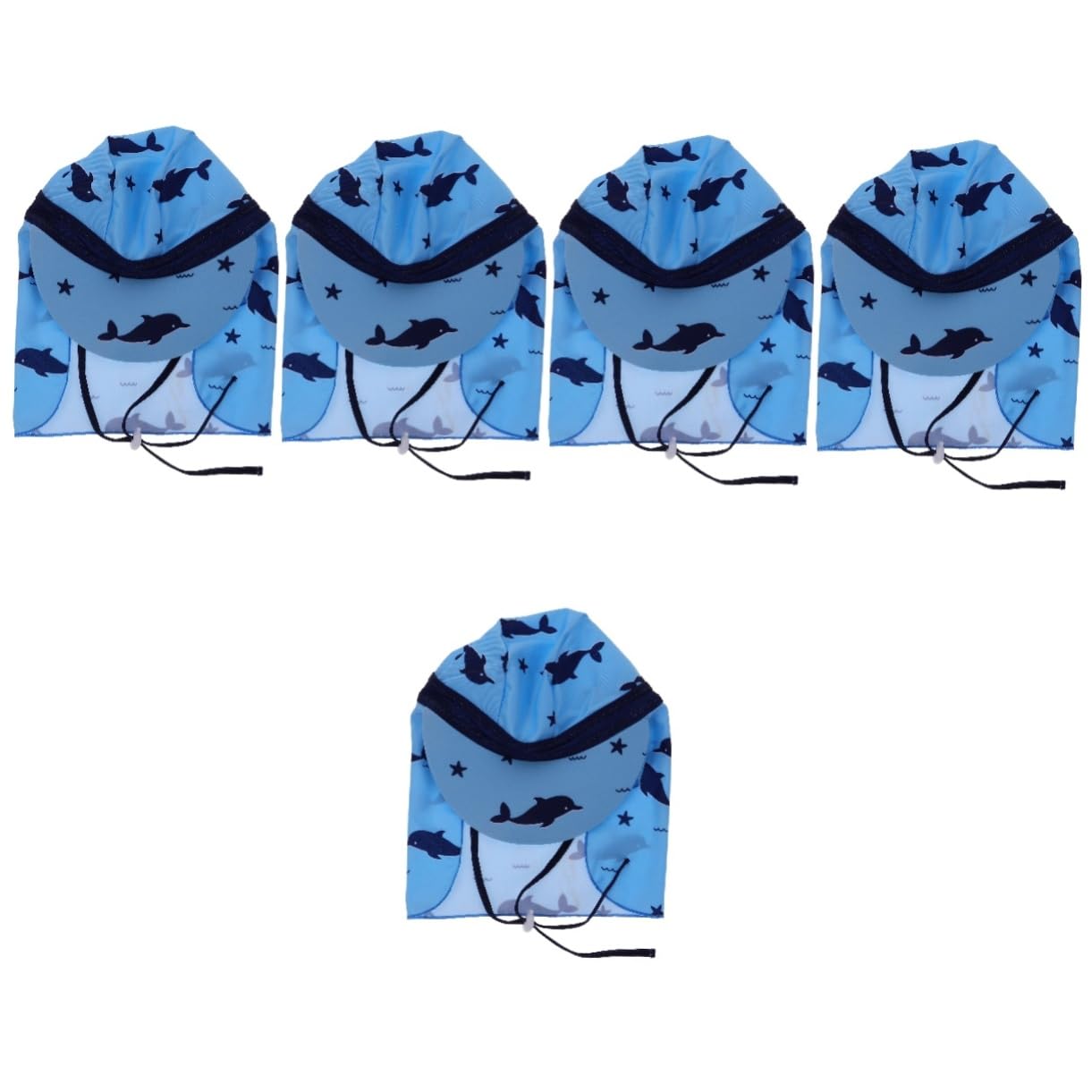 Sonnenhut für Strandhut Sommerhut Hut mit Nackenband Sommerhut Objektiv-Schlüsselanhänger Babymütze Freizeithut für Kindermützen Polyester Blue