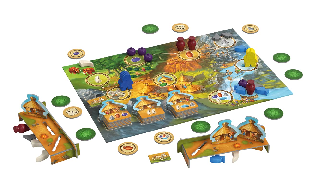 Hans im Glück, Stone Age Junior, Children's Game of The Year 2016, Strategy Game, 2-4 Players, Ages 5+, 15+ Minutes, German