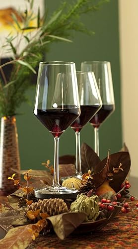 Miniatura 3 de Juego de 2 copas de vino blanco de cristal de tallo largo, copas transparentes de 14 onzas sin plomo para cata de vino, fiestas o regalo único de