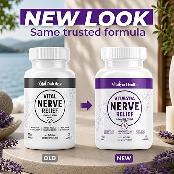 Vitalyra Nerve Support - Alpha Lipoic Acid, Magnesium & CoQ10, Vegan