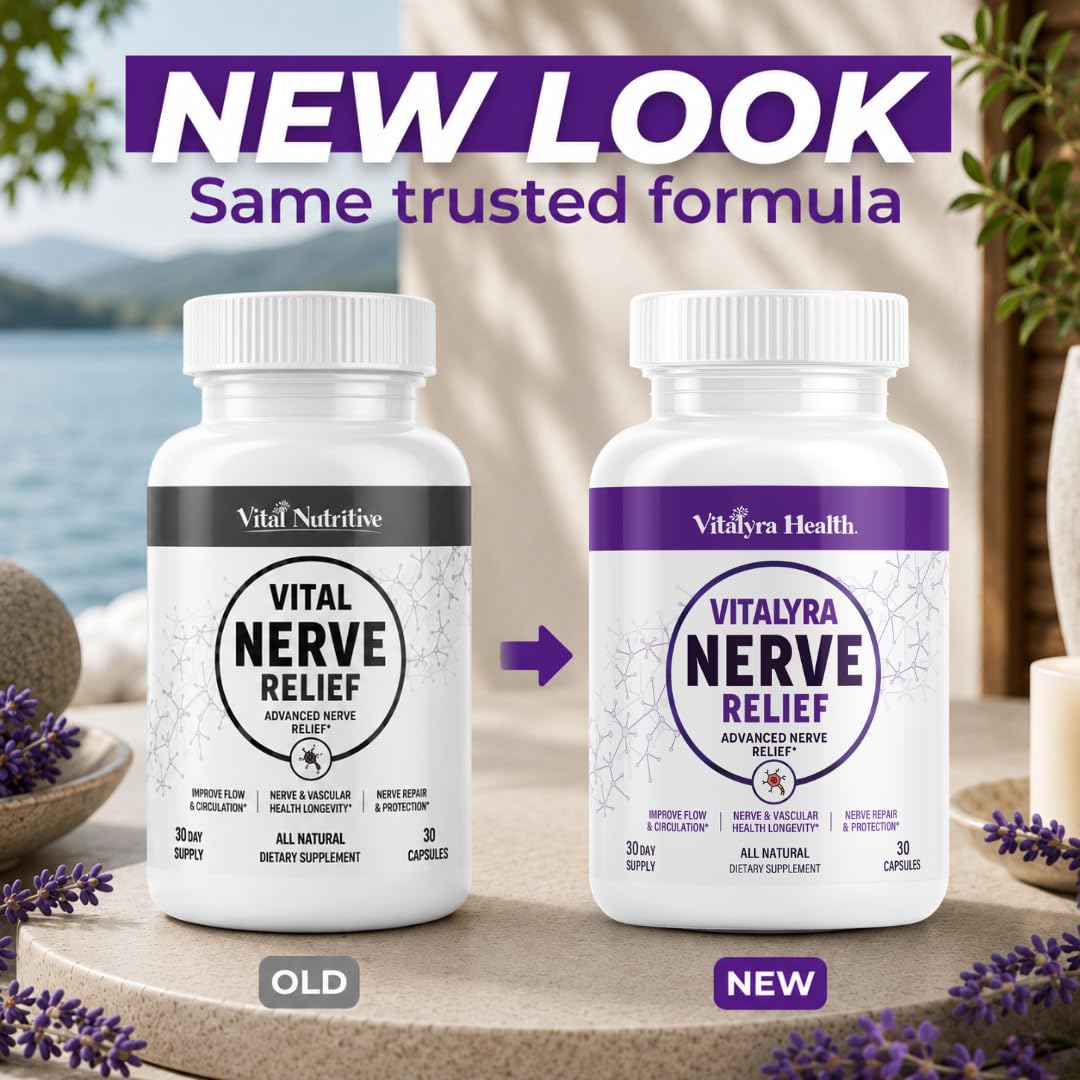 Vitalyra Nerve Support Supplement with Alpha Lipoic Acid and CoQ10, Vegan — Amazon image 2