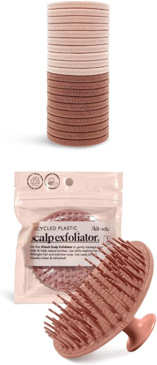 Elastic Hair Ties for Women & Hair Scalp Massager Hair Growth with Discount