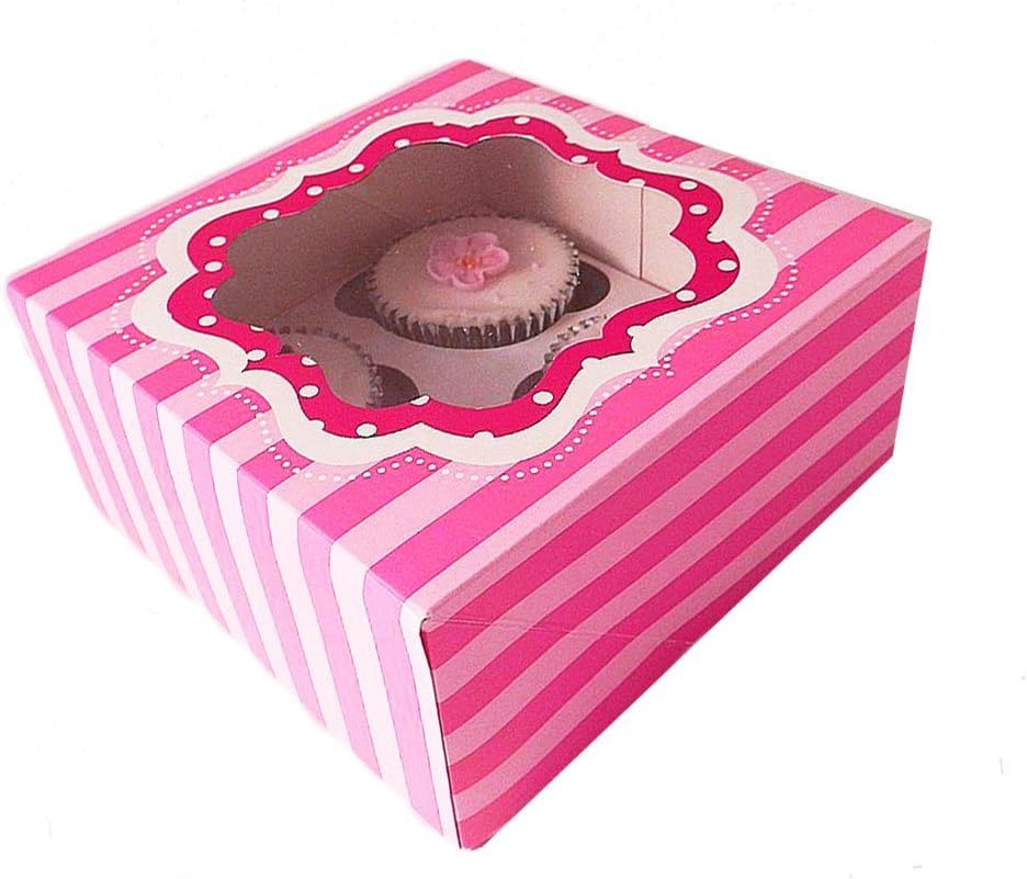 Perfectly Pink Cupcake Boxes Childrens Party Supplies
