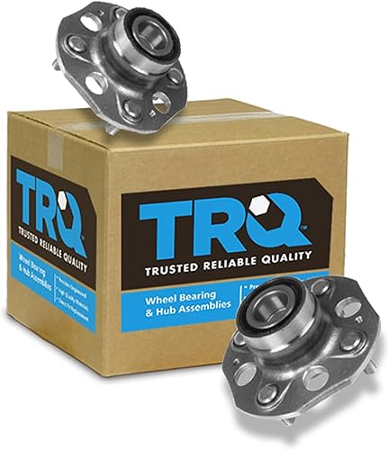 Vista 83 de TRQ Juego de Rodamientos de Rueda y Cubierta de Llanta Trasera para Conductor y Pasajero 2 Piezas Compatible con Infiniti G35 2003-2006 2007 G35