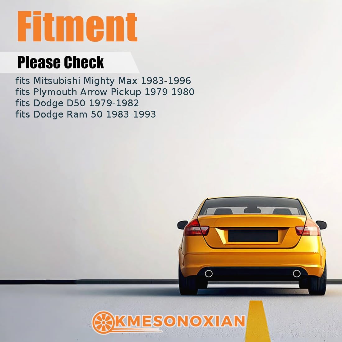 1Piece Front Left Lower Suspension Control Arm Bumper Replacement MB109530 fits Dodge Ram 50 1983-1993 fits Mitsubishi Mighty Max 1983-1996 fits Plymouth Arrow Pickup 1979-1980