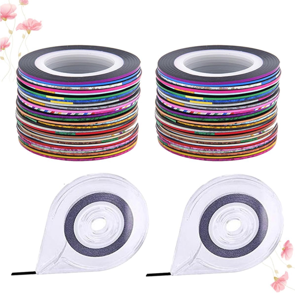 60 Rolls Striping Tape Line Nail Art Sticker, Paper