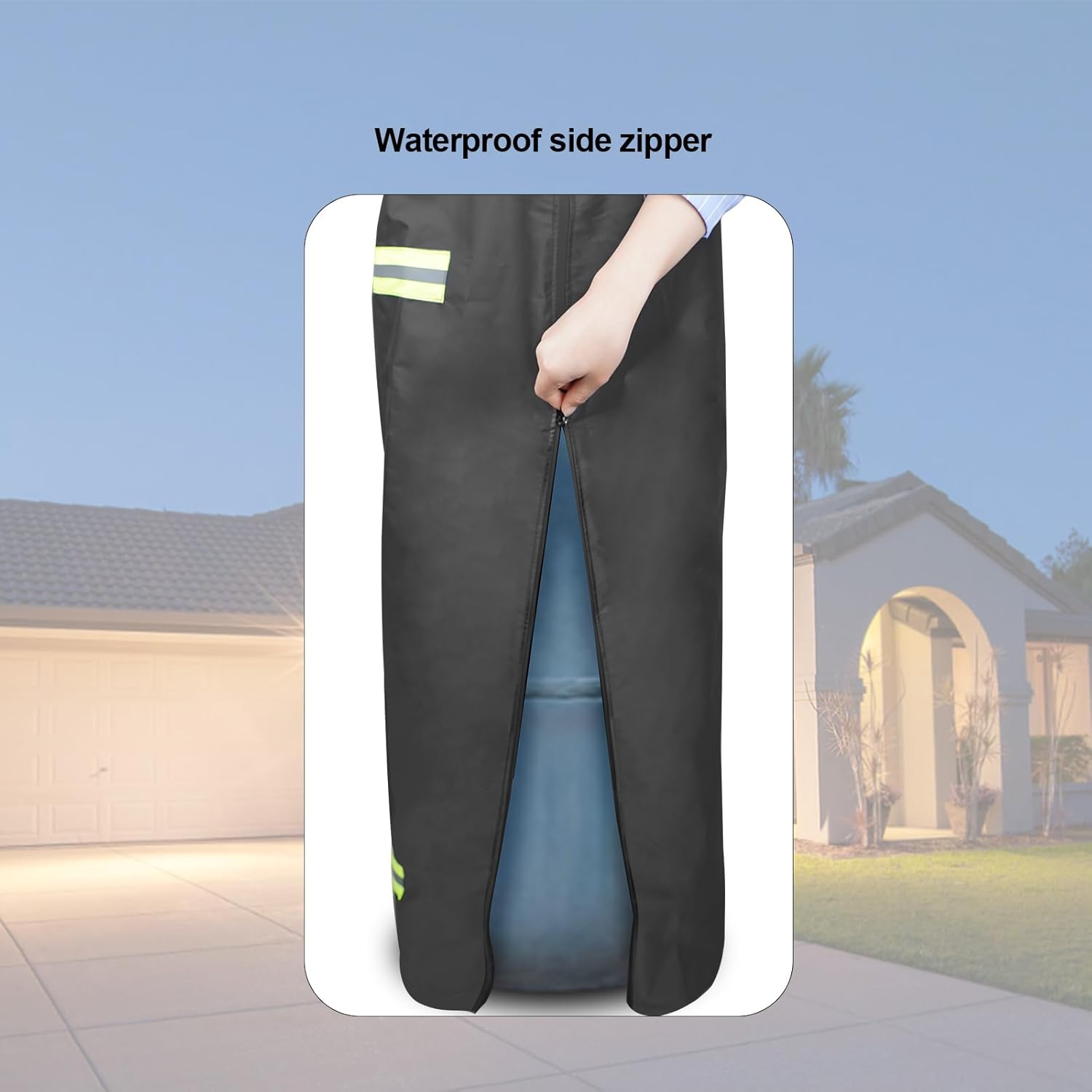 40 lb Propane Tank Cover,Propane tank Insulated cover with reflective strip，40 pound propane water tank for 600D