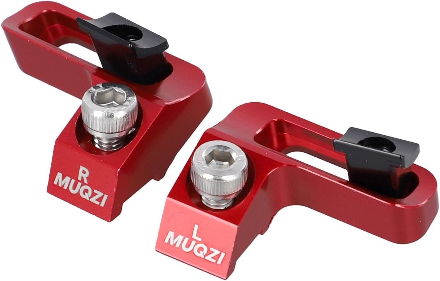 Compatible with for Shifter Mount Adapter for I-Spec for EV Brakes, Aluminum Alloy CNC Design Compatible with M4100 M6100 M7100 M8100 M9100(Red)
