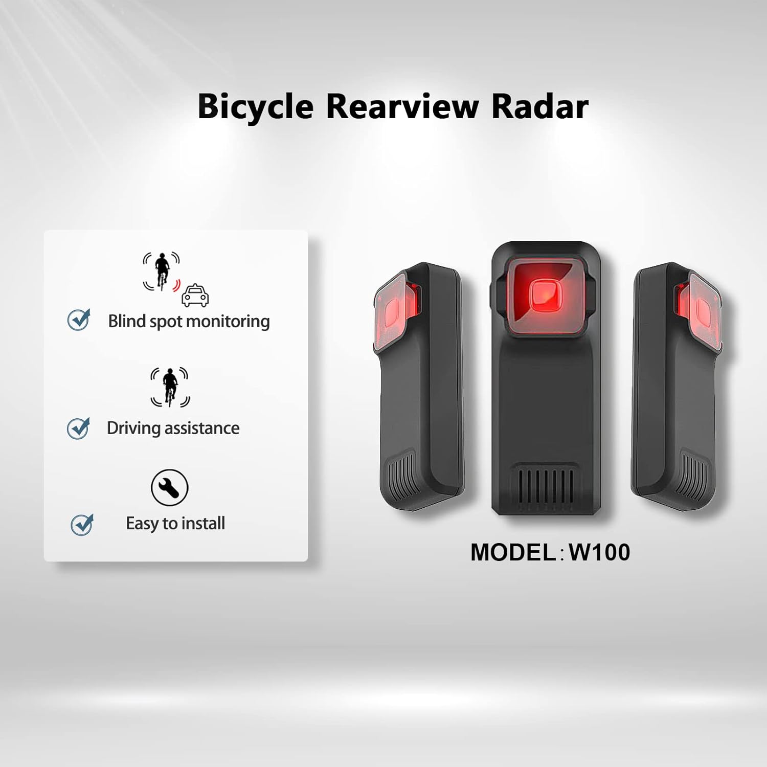 bike radar tail lighttutuloo bike radar with tail lightvisual and audible alerts for approaching vehiclescompatible with garminwahoo igpsport bik