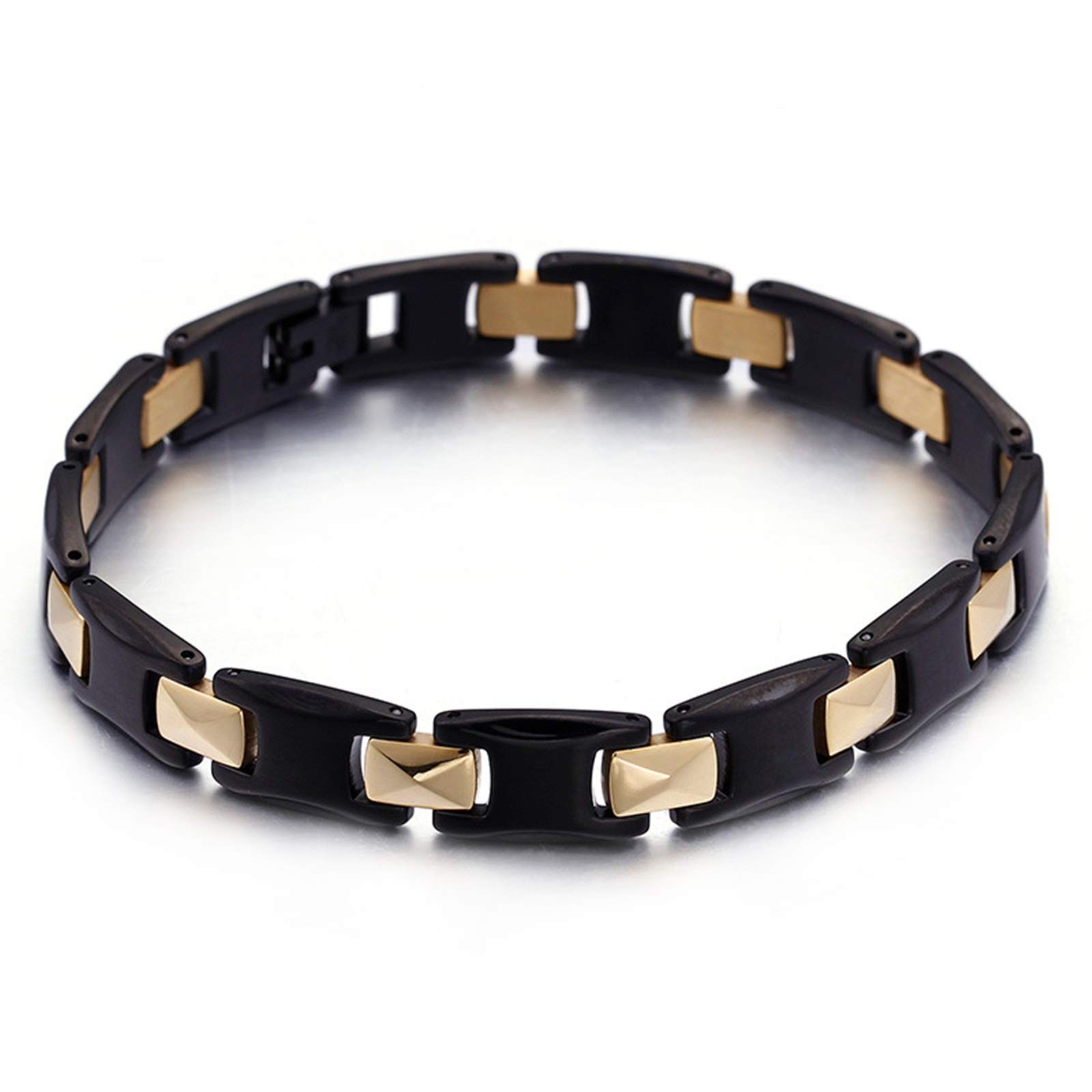 ANAZOZPulseras Hombre,Pulsera Acero Inoxidable Hombre Grande Cadena Pulsera
