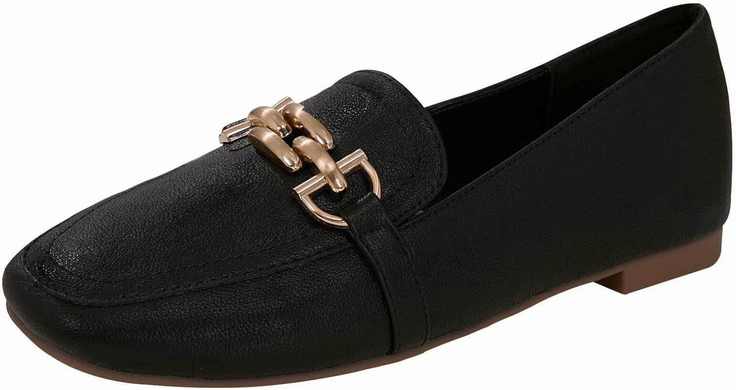 baobeijiadao Womens Loafers Slip On Penny Loafers Low Heel Comfortable Flats Shoes for Women Work Office - Image 3