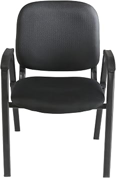Realspace Stacking Guest Office Chair, Black