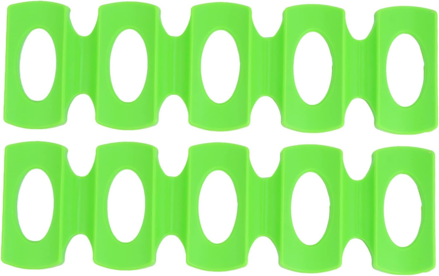 PRETYZOOM 2pcs Silicone Beer Mats Non- Drink Holders for Refrigerator Stackable Can Storage Pads Versatile Organizer for Home Office and Parties Green