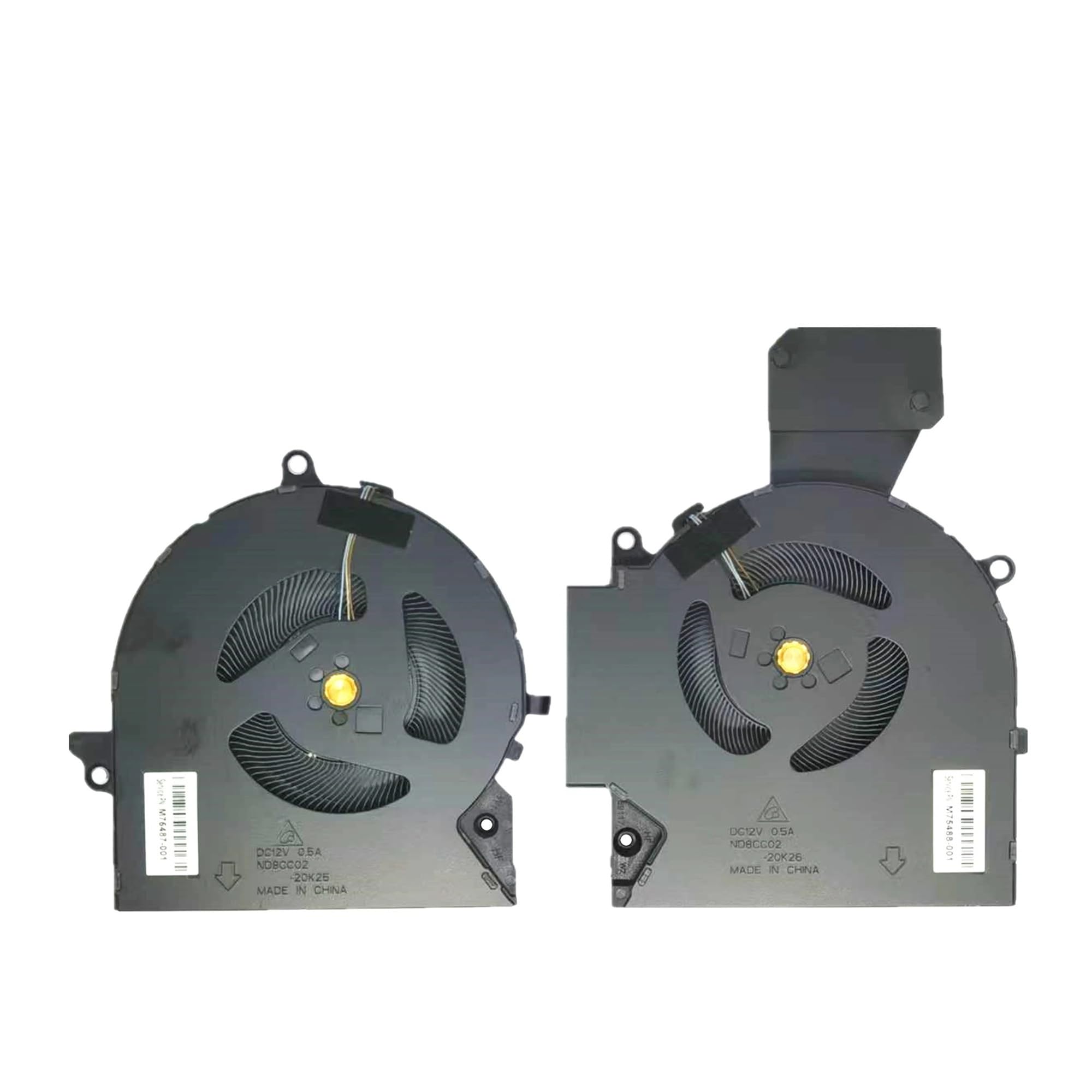 CPU De Vuelta, Ventilador De Refrigeración GPU, Compatible con HP,RTX3060 RTX3070 16-B 16-C-c0045ns-b0013dx-c0001ur-b0014nr-b1001na,Ventilador del disipador de Calor(CPU Fan)