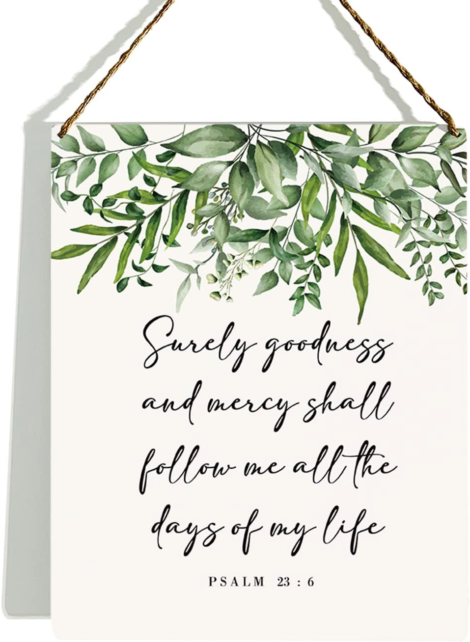 Bible Verse Wall Decor Wooden Hanging Sign, Christian Wall
