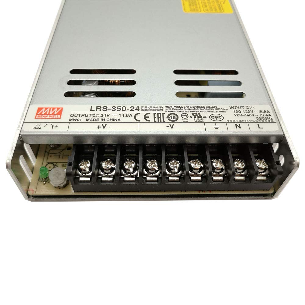Amazon | MEAN WELL MW LRS-350-24 24 VDC 15A 350W レギュレーテッド