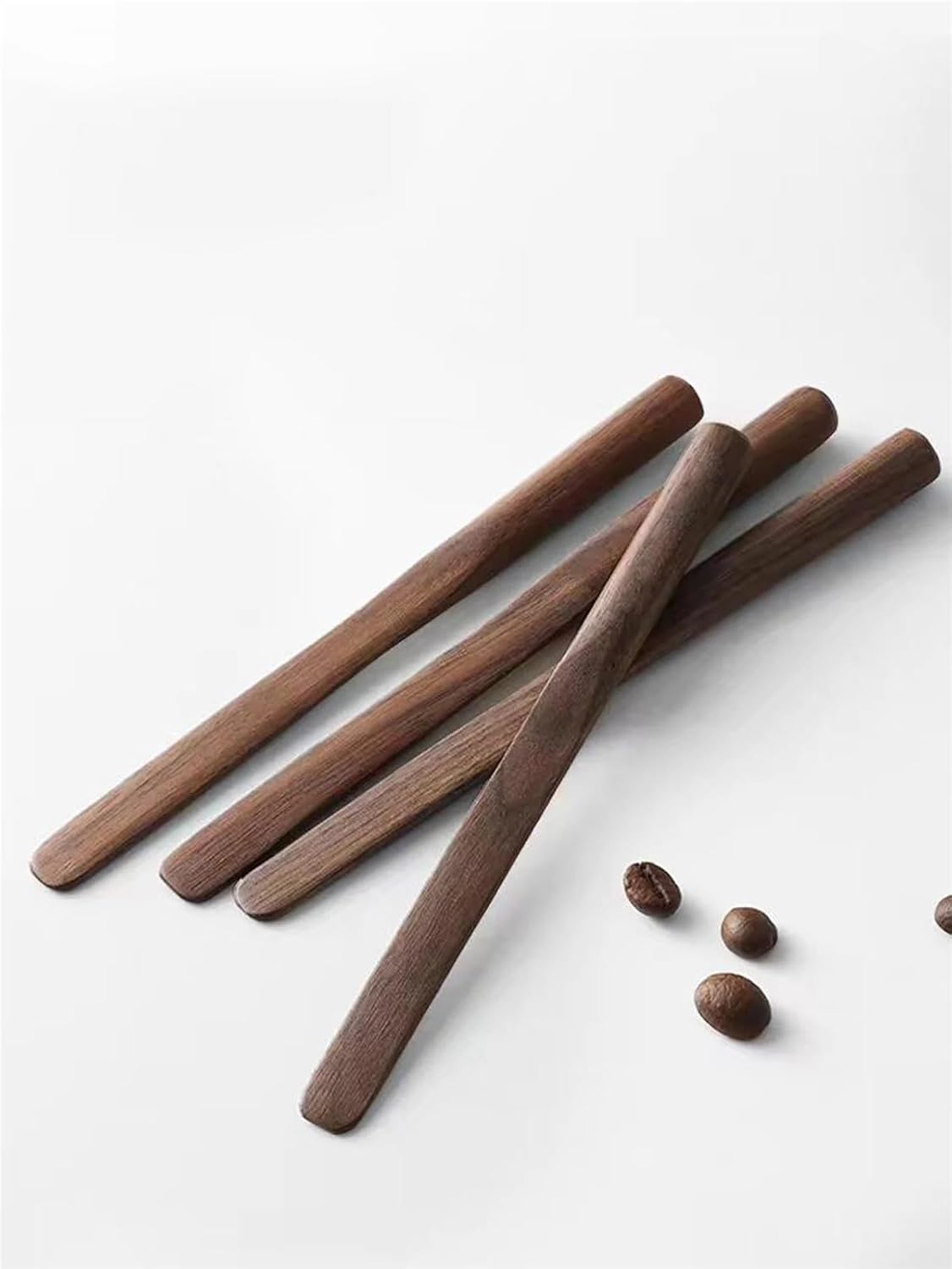 20 Pcs Reusable Walnut Stirrers: Handcrafted Natural Wood Tools For Coffee & Kitchen Beverage Mixing(15 * 1.8cm)