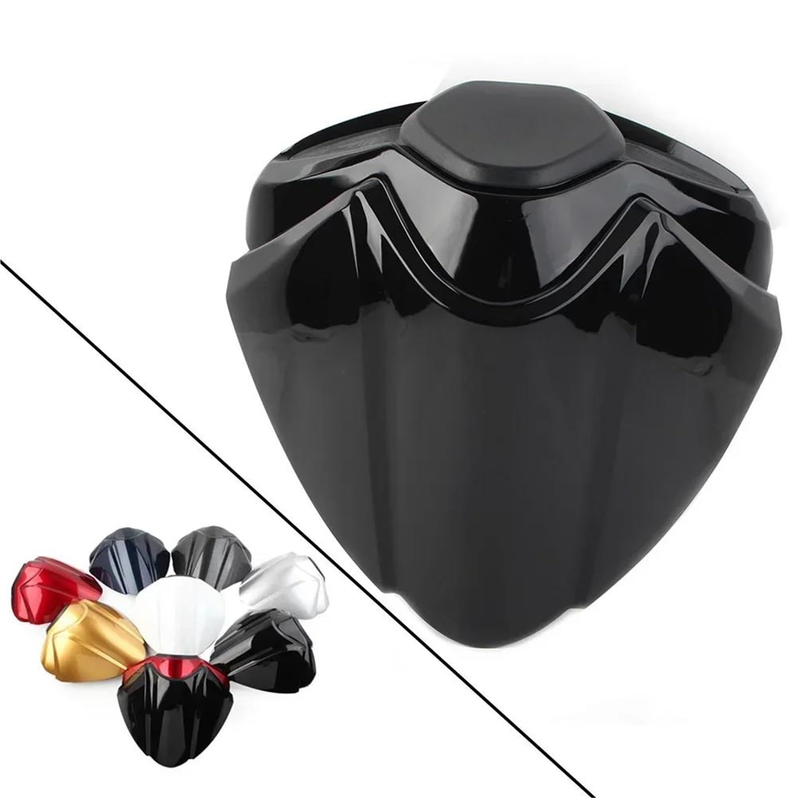 Motorrad Hinten Passagier Sozius Sitz Gugel Verkleidung Schwanz Abdeckung Für Suzuki Für Hayabusa GSXR1300 2021 2022 2023(Schwarz)