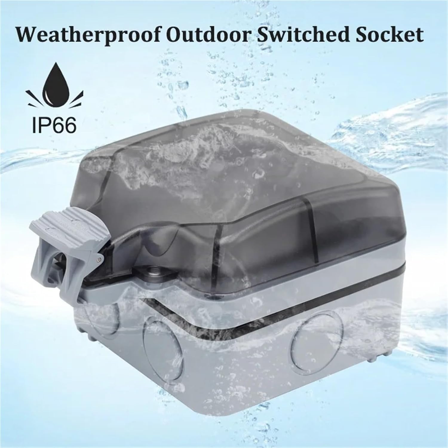 Garden Indicator Switch Waterproof Switch Outdoor Socket with USB