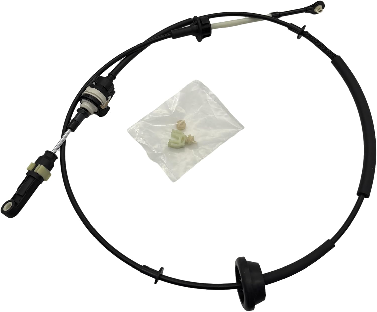 68261253AC Transmission Shift Cable Compatible with 2012-2018 Ram 2500/2011-2023 Ram 3500/2011-2015 Ram 4500 5500,Replace 68039341AF Gear Shifter Lever Cable With Bushing Repair Kit