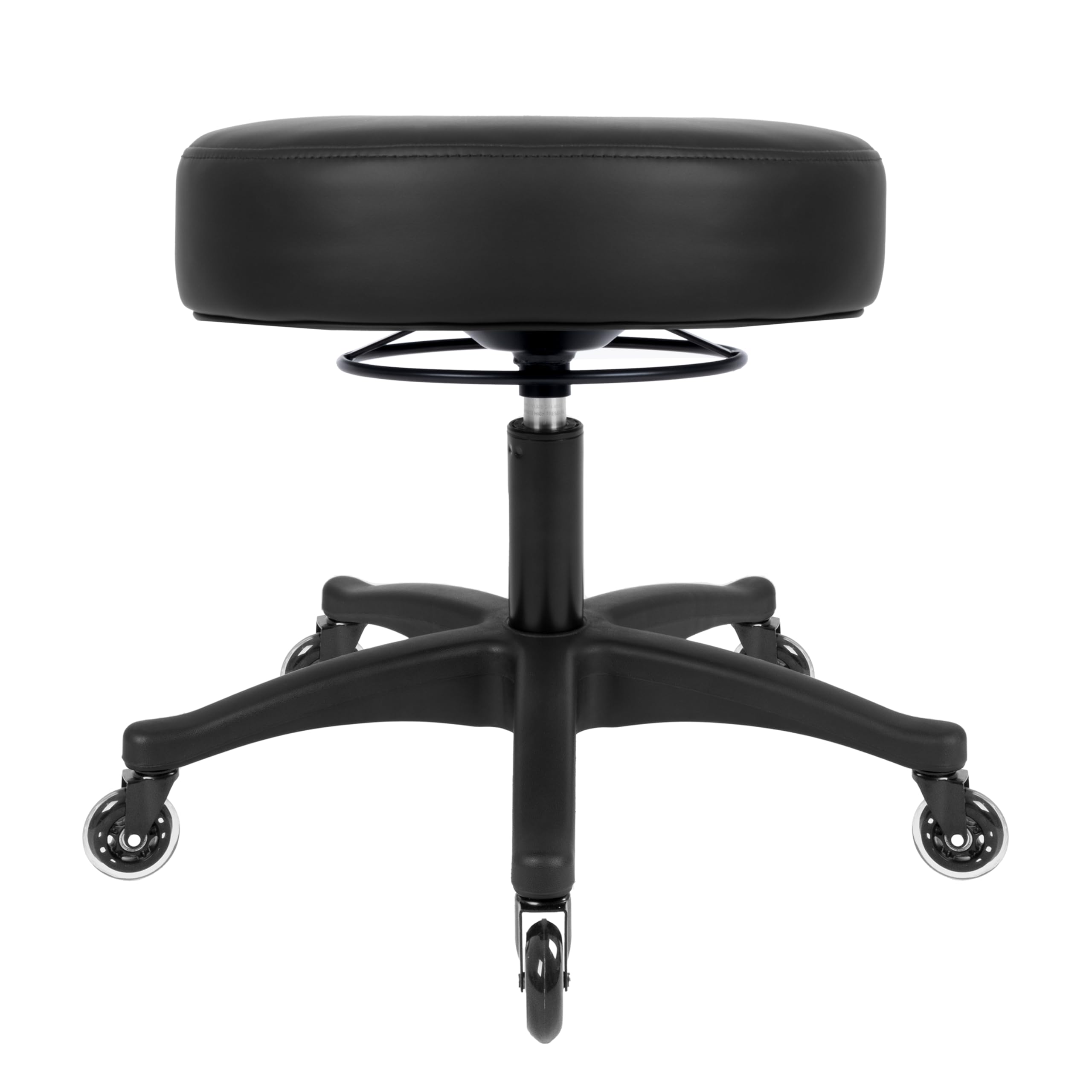 TAKE UR SEAT® All-Purpose Stools with Adjustable Seat and Easy Clean Performance Fabrics for Cleanroom Lab Medical Office Classroom Shop Garage Spa Massage Tattoo(Blade Wheels) (17