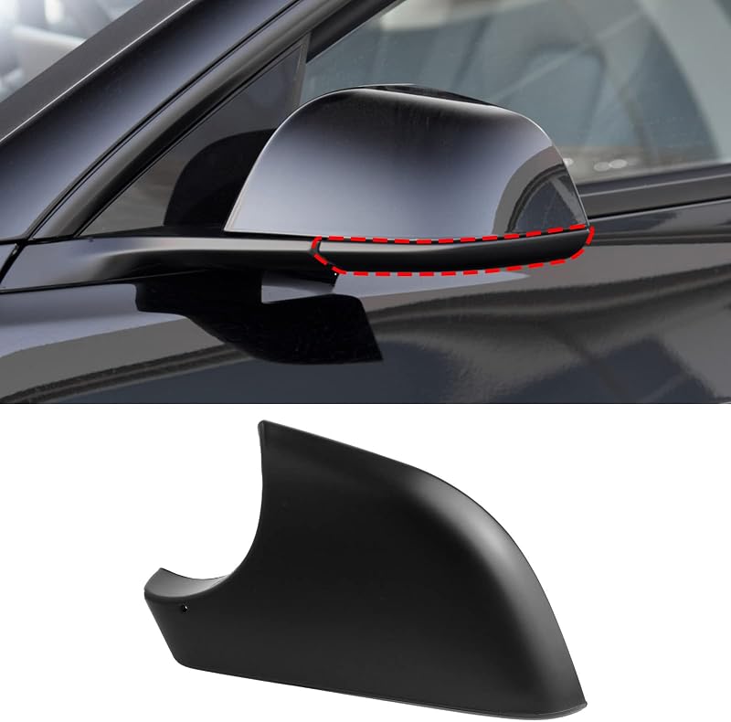 Jaronx for Tesla Model 3 Mirror Lower Bottom Cover 2017-2025 Left Driver | Side Rearview Mirror Base Bottom Cover Trim Replacement For Tesla Model 3 Accessories(Left)