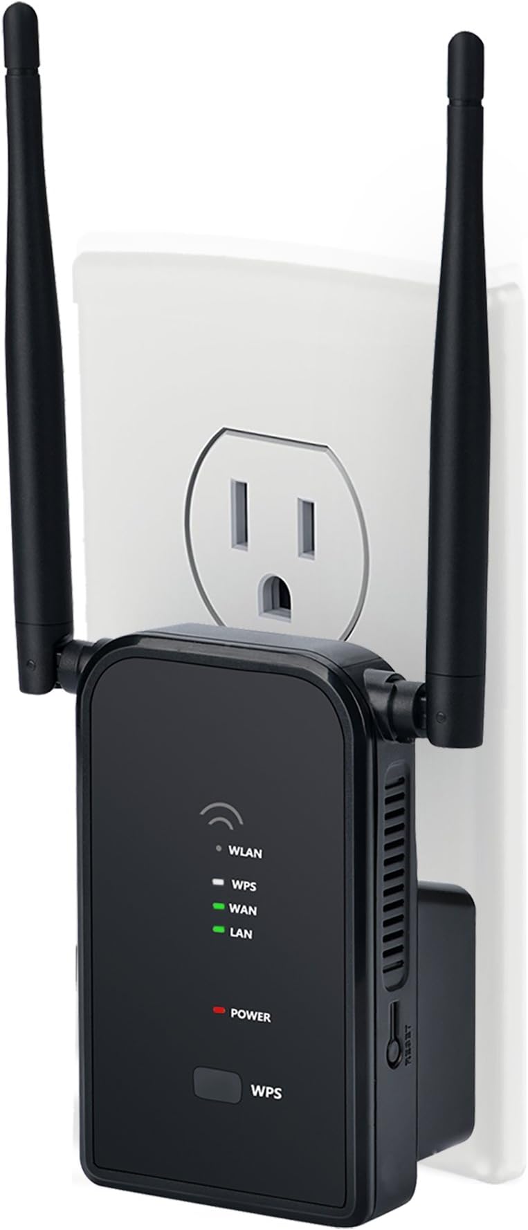 WiFi Amplifier Wall Plug Wifi Range Extender 300Mbps Wi-Fi Router Gaming Wireless Repeater Personal Wireless AP Business Wlan Bridge Mini Signal Booster Extends WIFI to Smart Home & Alexa Devices