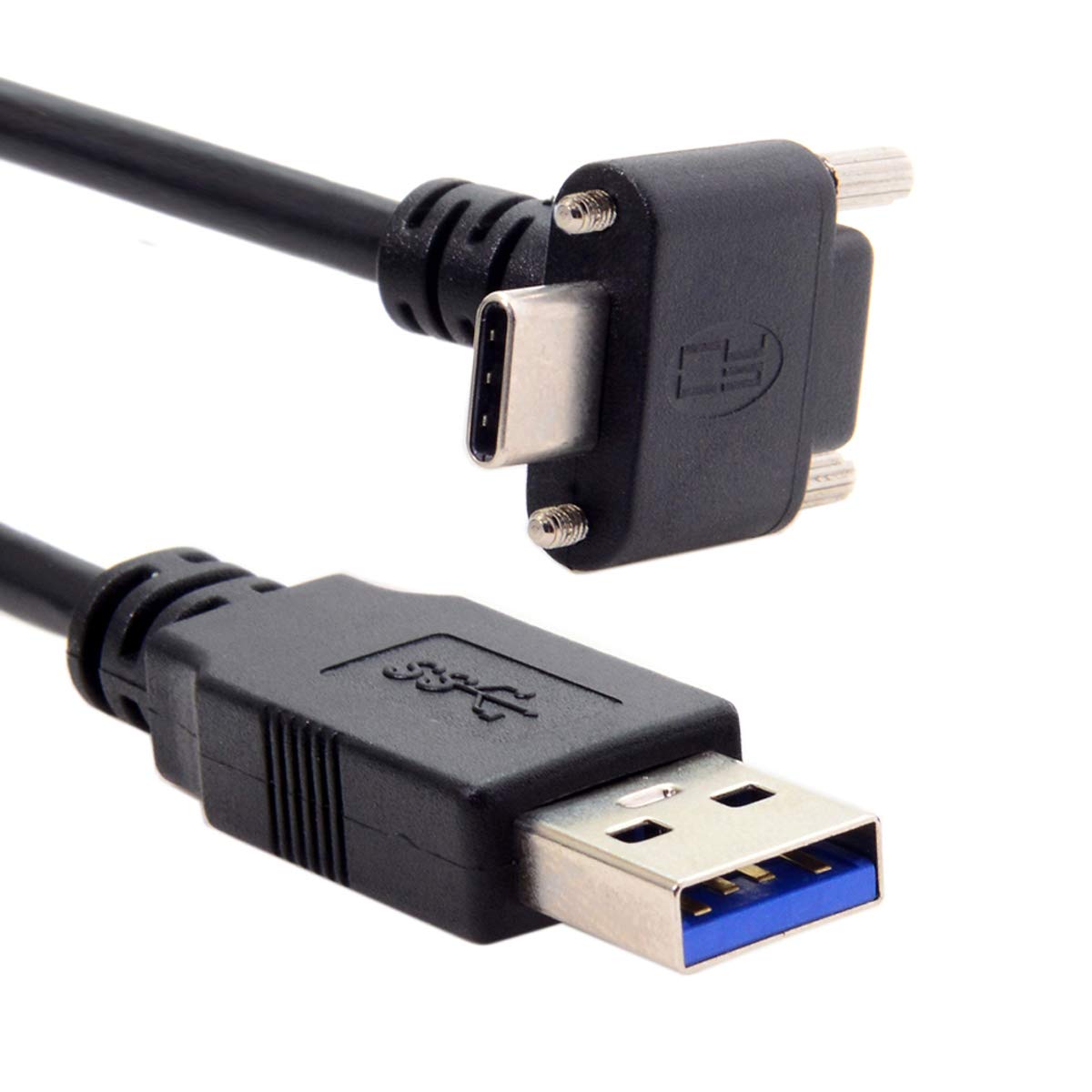 jser-usb-3-1-type-c-dual-screw-locking-to-usb3-0-data-cable-90-degree