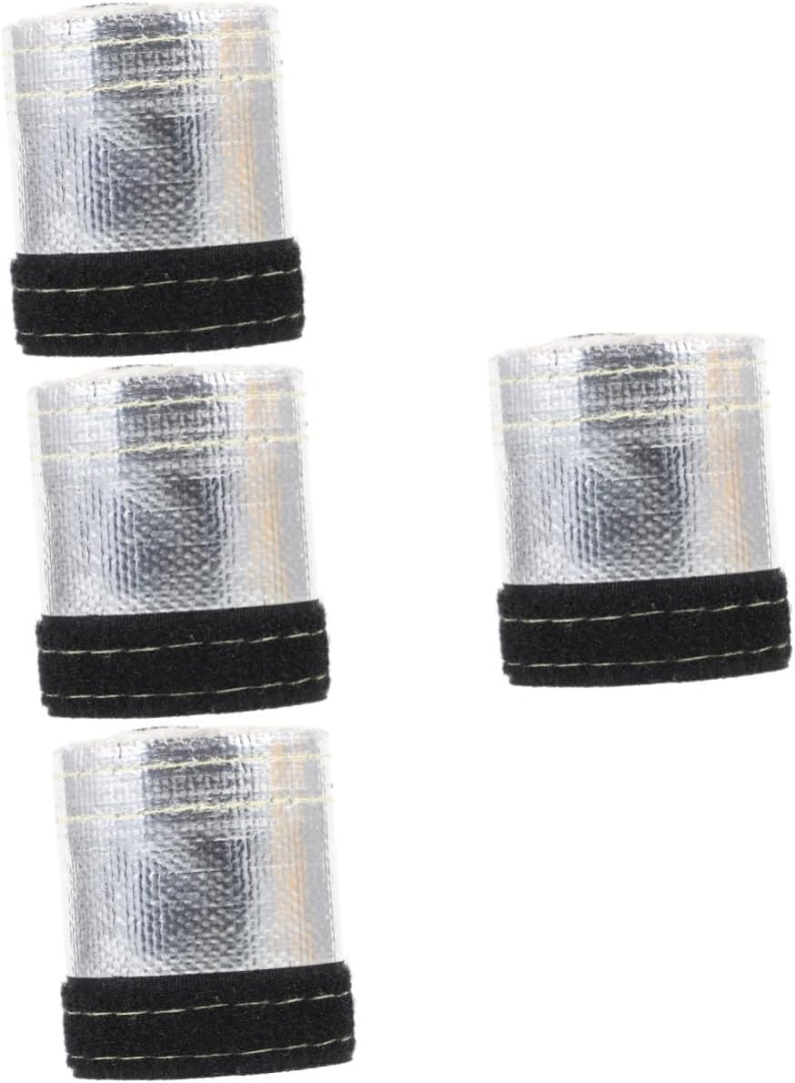 Zerodeko 4pcs Car Heat Insulation Sleeve High Temp Protective Wrap for Brake Line Cable Flexible Material for Automotive Wiring