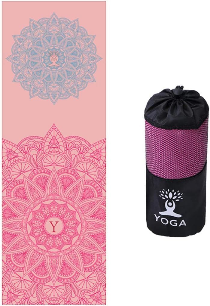 Yoga-Handtuch, Rutschfestes Yoga-Handtuch, Mattenhandtuch Mit Smart Corner Tragetasche D Elastische Schlaufe, Mikrofaser-schweißabsorptions- Und Schnell Trocknendes Mattenhandtuch Rutschf, D