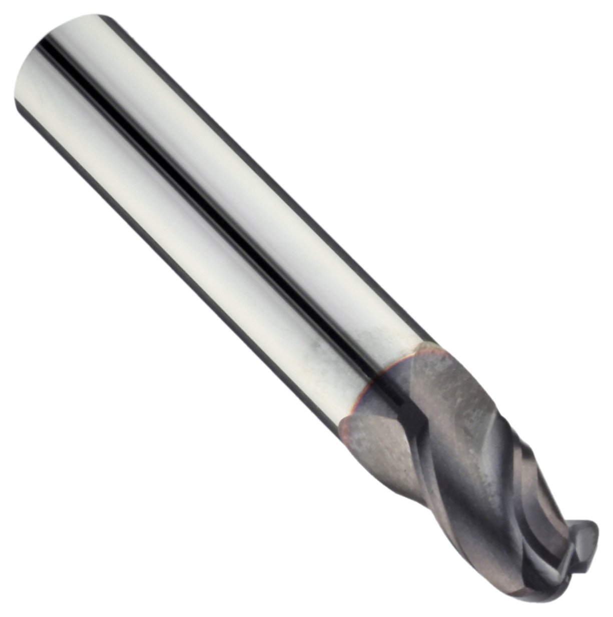 Niagara Cutter 17003801 Carbide Ball Nose End Mill, Inch, TiAlN Finish