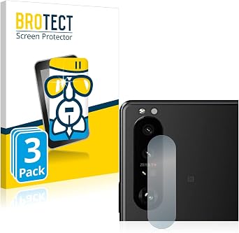 brotect Glass Screen Protector Film compatible with Sony Xperia 5 III ONLY Camera Lens 3 Pack - Glass-Foil Protection [Scratch Resistant]