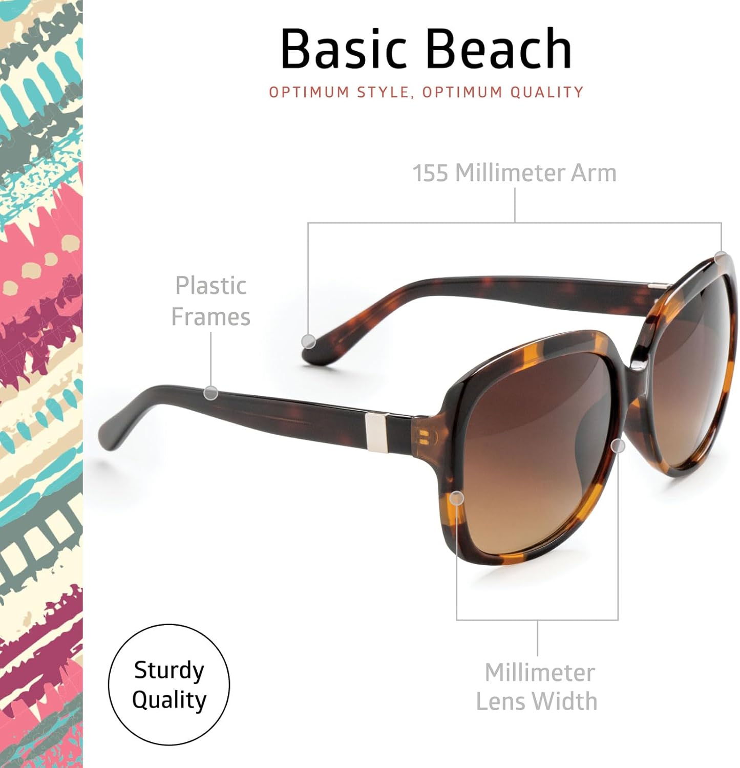 OPTIMUM OPTICAL Signature Timeless UV Protective Sunglasses for Men and Women